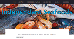 Desktop Screenshot of independentseafoods.com